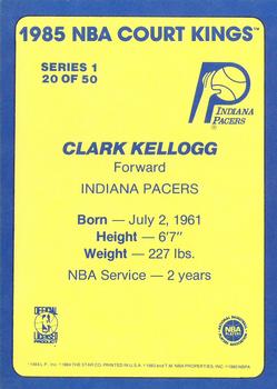 1984-85 Star Court Kings #20 Clark Kellogg Back