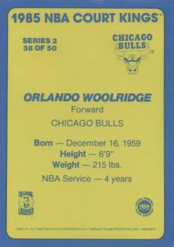 1984-85 Star Court Kings #38 Orlando Woolridge Back