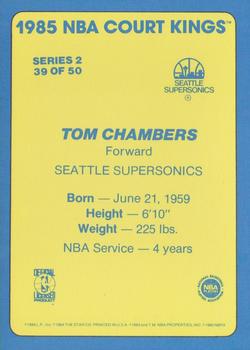 1984-85 Star Court Kings #39 Tom Chambers Back