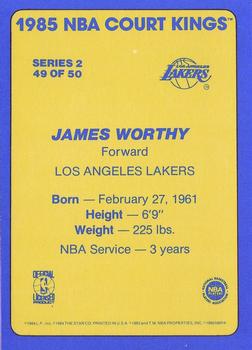 1984-85 Star Court Kings #49 James Worthy Back