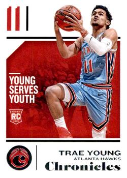 2018-19 Panini Chronicles #94 Trae Young Front