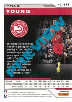 2018-19 Panini Chronicles #575 Trae Young Back