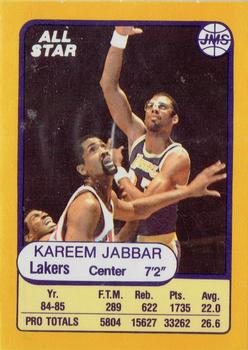 1985-86 JMS #20 Kareem Abdul-Jabbar Front