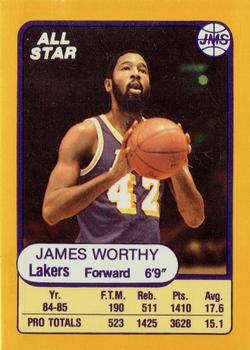 1985-86 JMS #23 James Worthy Front