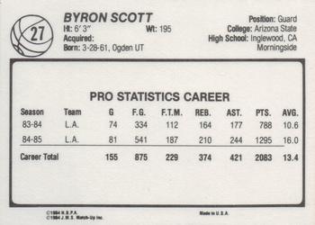 1985-86 JMS #27 Byron Scott Back
