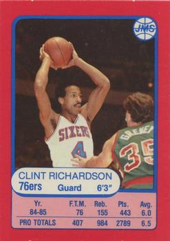 1985-86 JMS #6 Clint Richardson Front