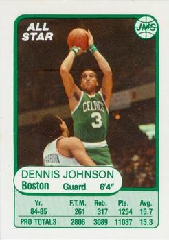 1985-86 JMS #15 Dennis Johnson Front