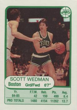 1985-86 JMS #17 Scott Wedman Front