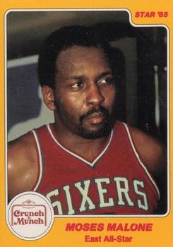 1985 Star Crunch ‘N Munch All-Stars #5 Moses Malone Front