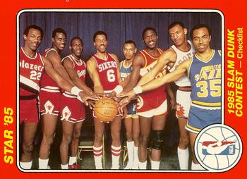 1985 Star Slam Dunk Supers #1 Group Photo Front