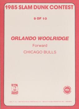 1985 Star Slam Dunk Supers #9 Orlando Woolridge Back