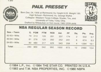 Paul Pressey Gallery | Trading Card Database