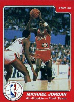 1985-86 Star All-Rookie Team #2 Michael Jordan Front