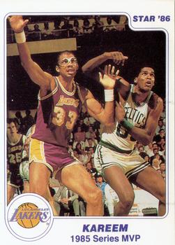 1985-86 Star Lakers Champs #8 Kareem 1985 Series MVP Front