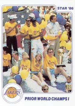 1985-86 Star Lakers Champs #17 Prior World Champs I Front