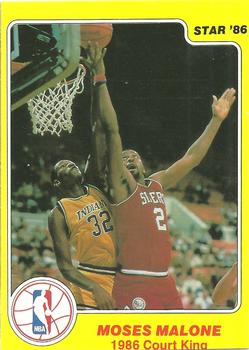 1986 Star Court Kings #21 Moses Malone Front