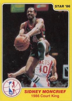 1986 Star Court Kings #23 Sidney Moncrief Front