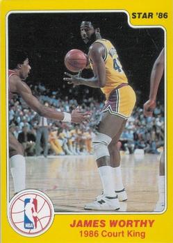 1986 Star Court Kings #33 James Worthy Front