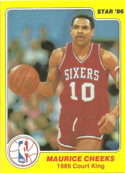 1986 Star Court Kings #7 Maurice Cheeks Front