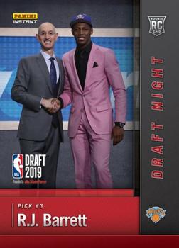 2019-20 Panini Instant NBA Draft Night #DN-RJ R.J. Barrett Front