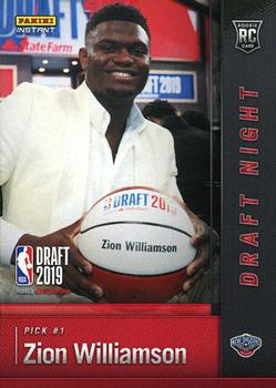 2019-20 Panini Instant NBA Draft Night #DN-ZW2 Zion Williamson Front