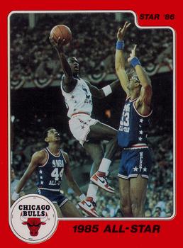1986 Star Michael Jordan #5 Michael Jordan / 1985 All-Star Front