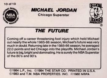 1986 Star Michael Jordan #10 Michael Jordan / The Future Back