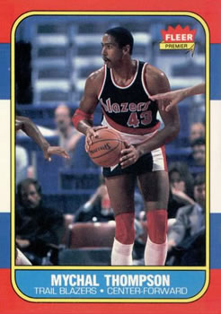 1986-87 Fleer #111 Mychal Thompson Front