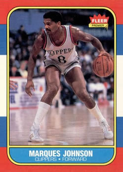 1986-87 Fleer #54 Marques Johnson Front