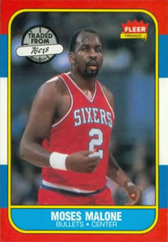 1986-87 Fleer #69 Moses Malone Front