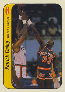 1986-87 Fleer - Stickers #6 Patrick Ewing Front