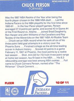 1987-88 Fleer - Stickers #10 Chuck Person Back