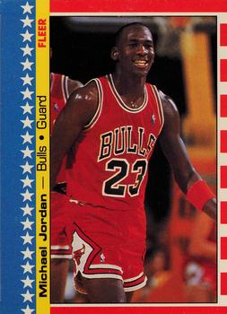 1987-88 Fleer - Stickers #2 Michael Jordan Front