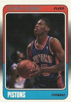 Dennis Rodman Autographed 1990-91 Fleer Card #59 Detroit Pistons