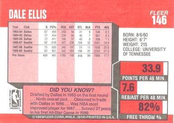 1989-90 Fleer #146 Dale Ellis Back