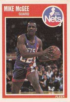 1989-90 Fleer #98 Mike McGee Front