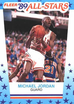 1989-90 Fleer - Stickers #3 Michael Jordan Front