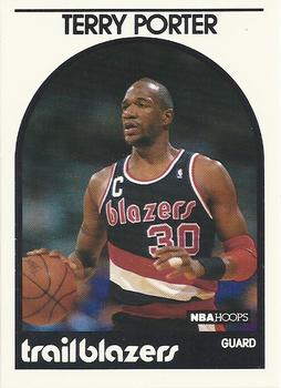 1989-90 Hoops #105 Terry Porter Front