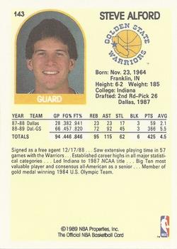 1989-90 Hoops #143 Steve Alford Back