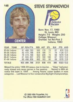 1989-90 Hoops #148 Steve Stipanovich Back