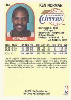1989-90 Hoops #162 Ken Norman Back