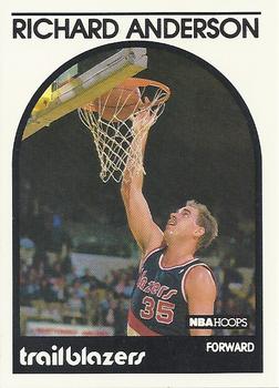 1989-90 Hoops #182 Richard Anderson Front