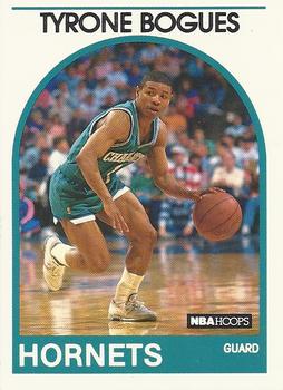 1989-90 Hoops #218 Tyrone Bogues Front