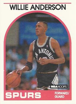 1989-90 Hoops #235 Willie Anderson Front