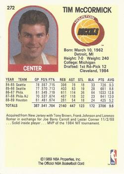 1989-90 Hoops #272 Tim McCormick Back