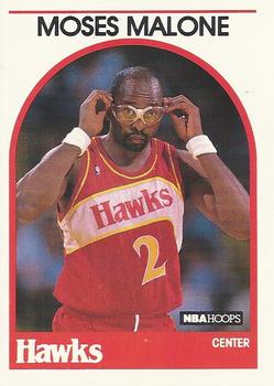 1989-90 Hoops #290 Moses Malone Front