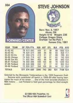 1989-90 Hoops #324 Steve Johnson Back