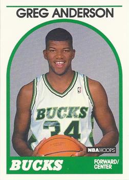 1989-90 Hoops #342 Greg Anderson Front