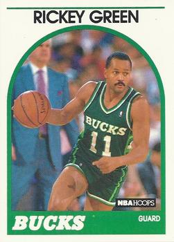 1989-90 Hoops #56 Rickey Green Front