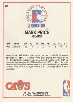 1989-90 Hoops #28 Mark Price Back